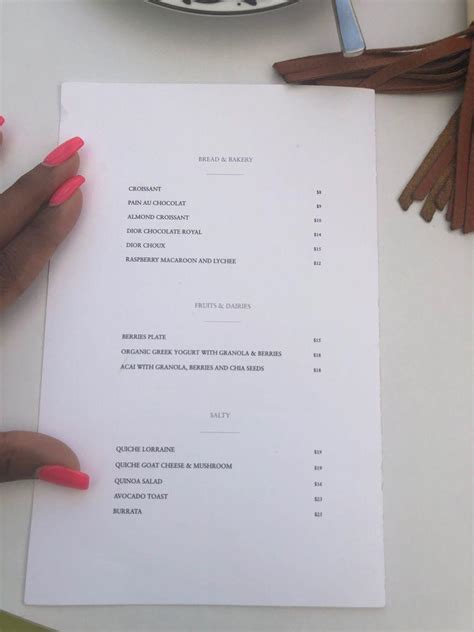 dior florida mall|dior cafe miami menu prices.